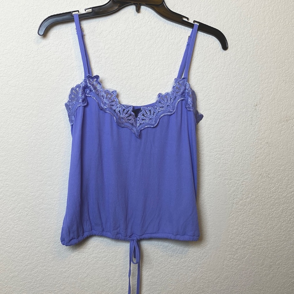Lace spaghetti strap top